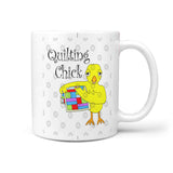 Quilting Chick Funny Needlecraft Hobby Mug