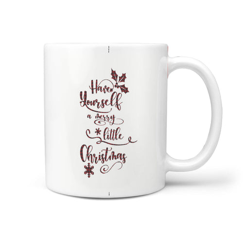 Have Yourself a Merry Little Christmas Houndstooth Style Mug