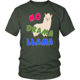 NO DRAMA LLAMA T-Shirt , Llama Art, Llama Womens Tshirt, Llamas in Hats, Mama Llama, No Prob Llama, Como Te Llama