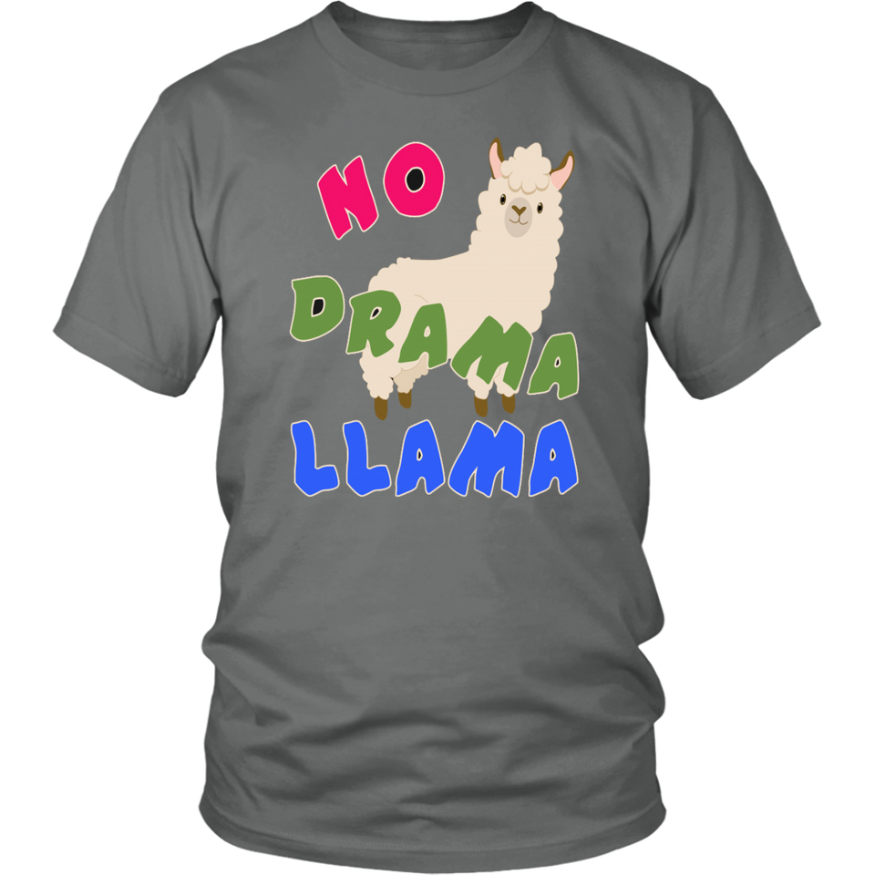 NO DRAMA LLAMA T-Shirt , Llama Art, Llama Womens Tshirt, Llamas in Hats, Mama Llama, No Prob Llama, Como Te Llama
