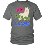 NO DRAMA LLAMA T-Shirt , Llama Art, Llama Womens Tshirt, Llamas in Hats, Mama Llama, No Prob Llama, Como Te Llama