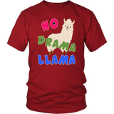 NO DRAMA LLAMA T-Shirt , Llama Art, Llama Womens Tshirt, Llamas in Hats, Mama Llama, No Prob Llama, Como Te Llama