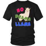 NO DRAMA LLAMA T-Shirt , Llama Art, Llama Womens Tshirt, Llamas in Hats, Mama Llama, No Prob Llama, Como Te Llama