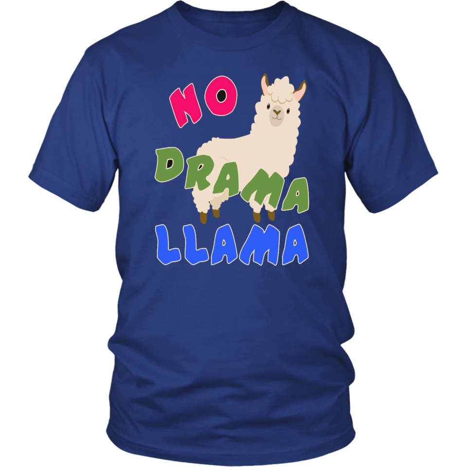 NO DRAMA LLAMA T-Shirt , Llama Art, Llama Womens Tshirt, Llamas in Hats, Mama Llama, No Prob Llama, Como Te Llama