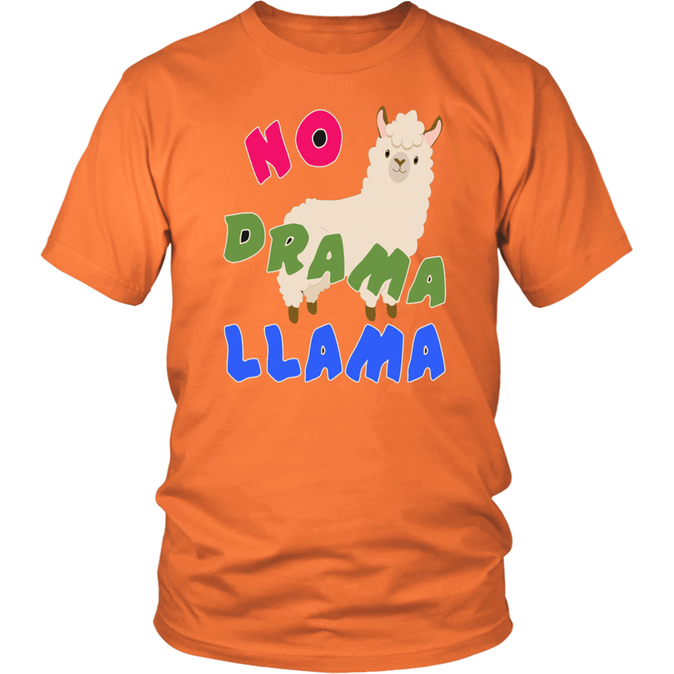 NO DRAMA LLAMA T-Shirt , Llama Art, Llama Womens Tshirt, Llamas in Hats, Mama Llama, No Prob Llama, Como Te Llama