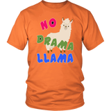 NO DRAMA LLAMA T-Shirt , Llama Art, Llama Womens Tshirt, Llamas in Hats, Mama Llama, No Prob Llama, Como Te Llama