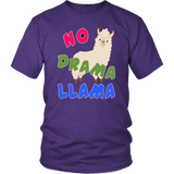 NO DRAMA LLAMA T-Shirt , Llama Art, Llama Womens Tshirt, Llamas in Hats, Mama Llama, No Prob Llama, Como Te Llama